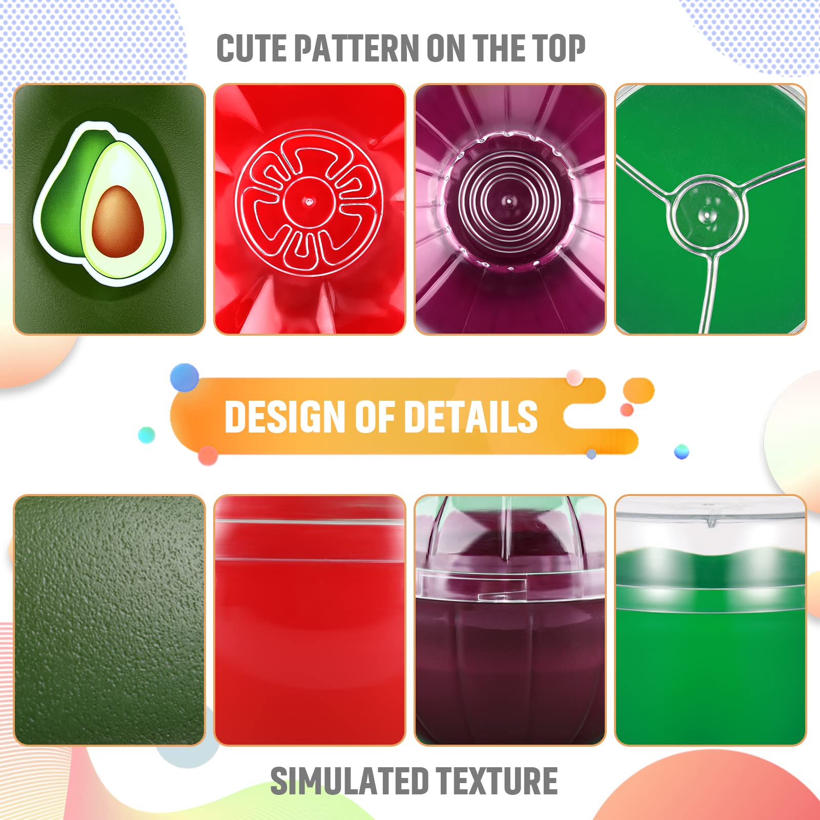 Patelai 4 Pieces Fruit And Vegetable Storage Containers For Fridge, Onion Holder Storage Avocado Green Pepper Tomato And Onion K